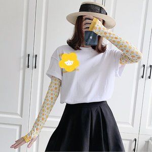 Orange Sun Protection Arm Sleeve